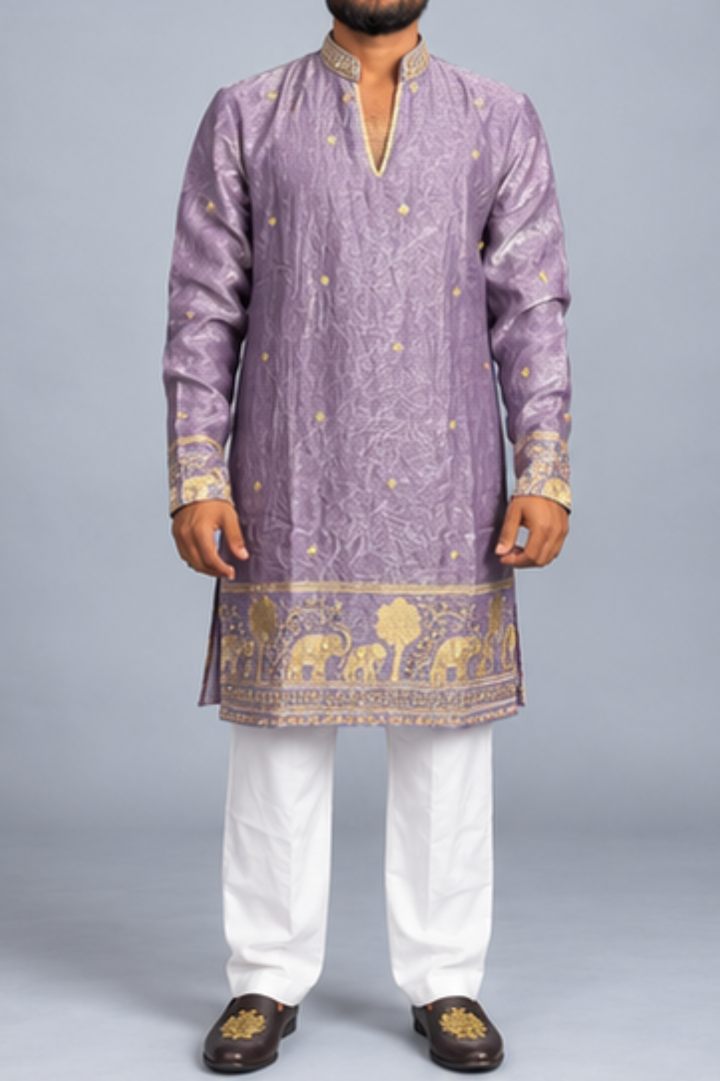Klassic NX Crushed Violet Kurta - D60