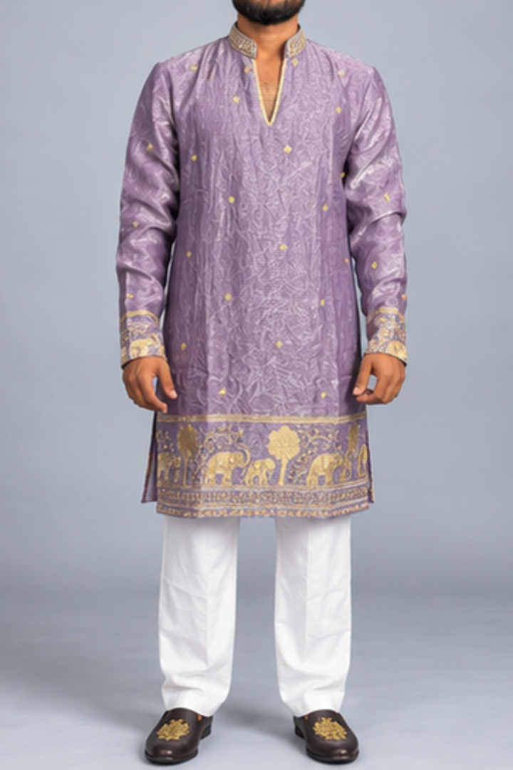 Klassic NX Crushed Violet Kurta - D60