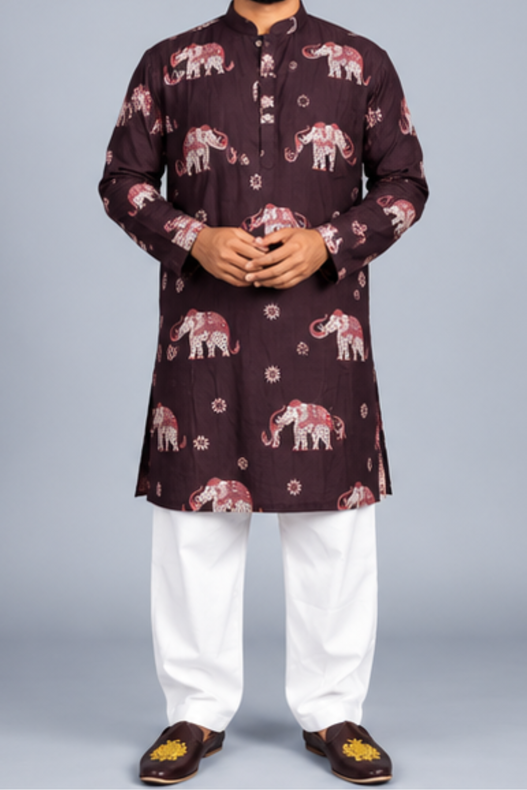 Klassic NX Wine Kurta - D48