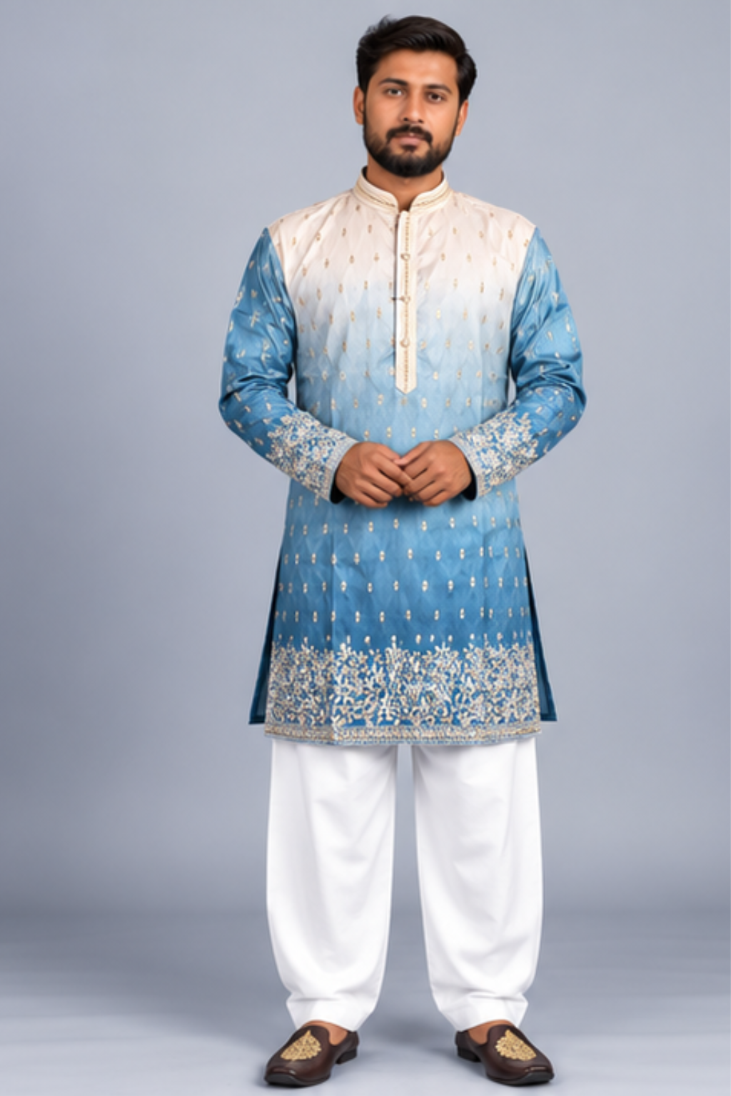 Klassic NX Blue Kurta - D39