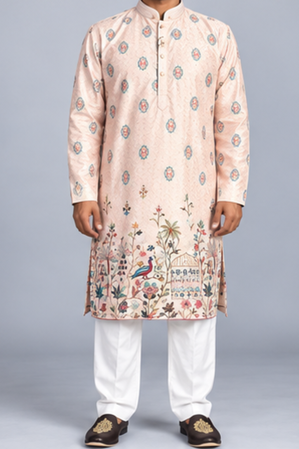 Klassic NX Baby Pink Kurta - D59