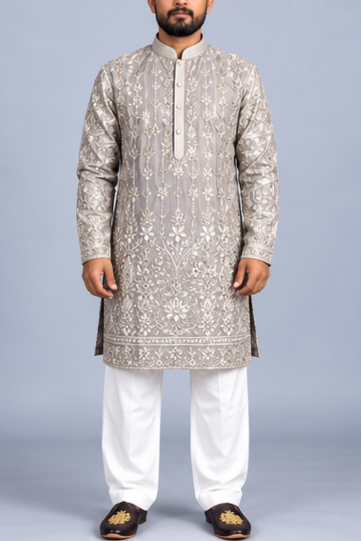 Klassic NX Grey Kurta - D56