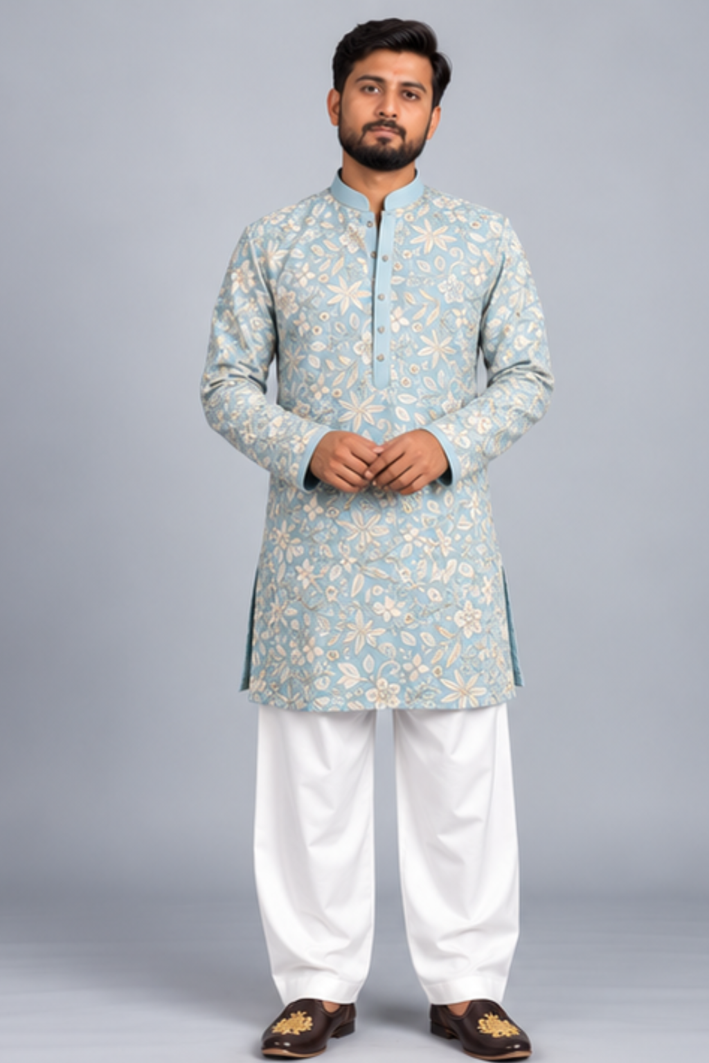 Klassic NX Blue Kurta - D36