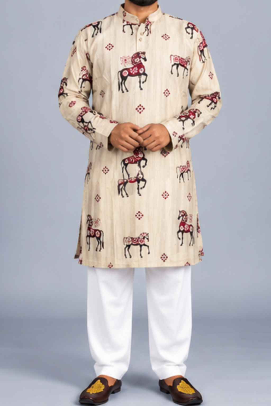 Klassic NX Ivory Kurta - D47