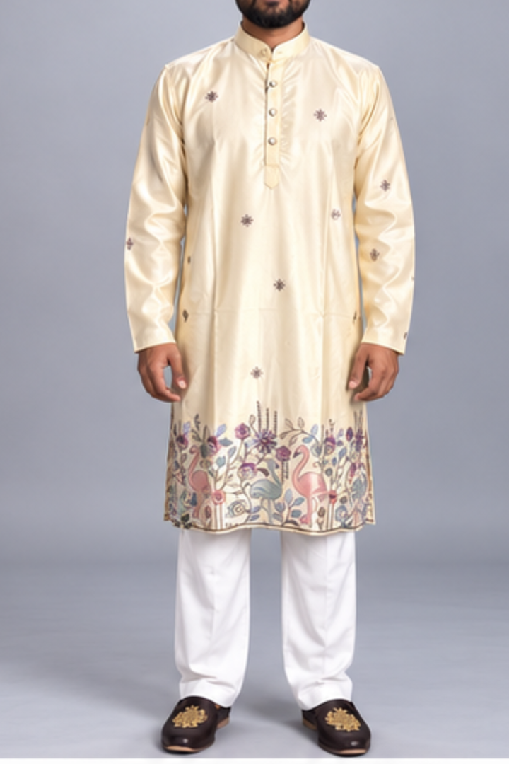 Klassic NX Cream Kurta - D63