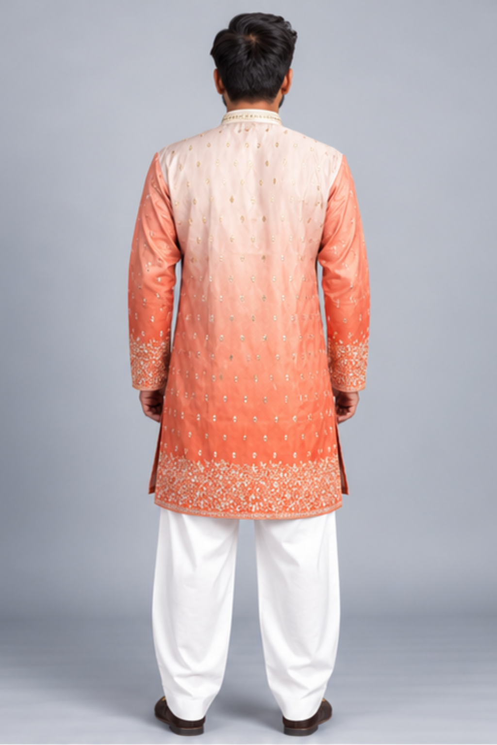 Klassic NX Orange Kurta - D37