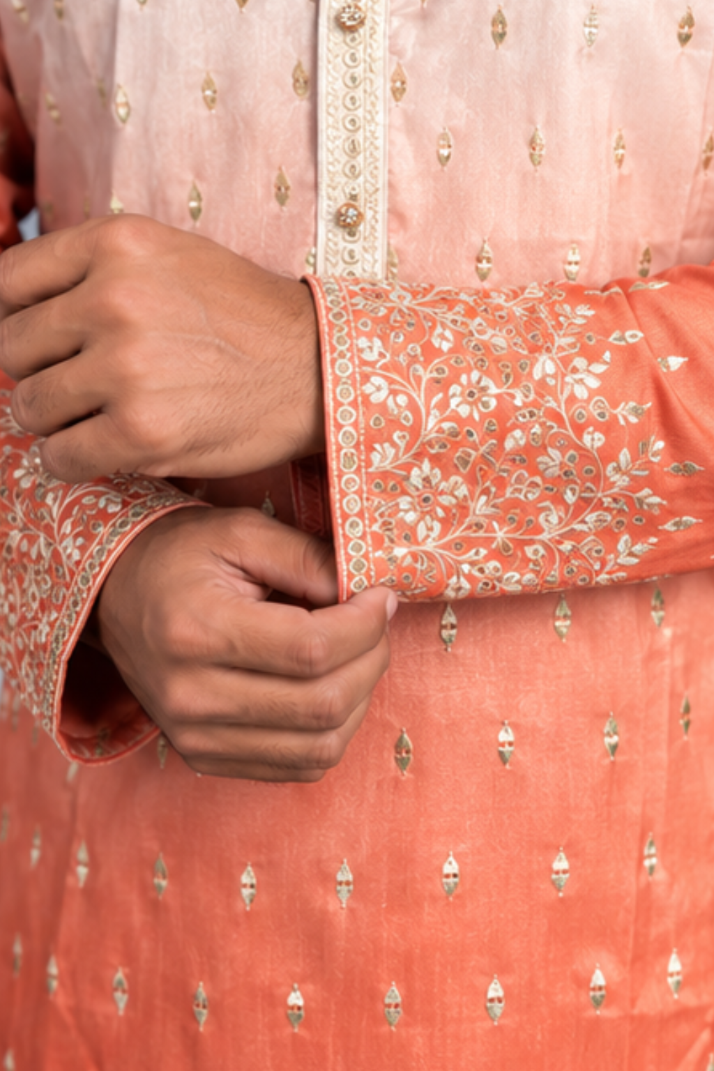 Klassic NX Orange Kurta - D37