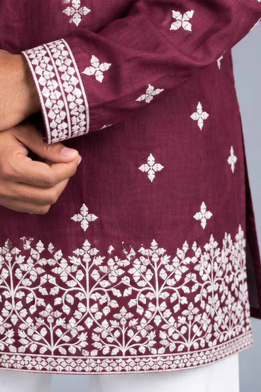 Klassic NX Wine Kurta - D50