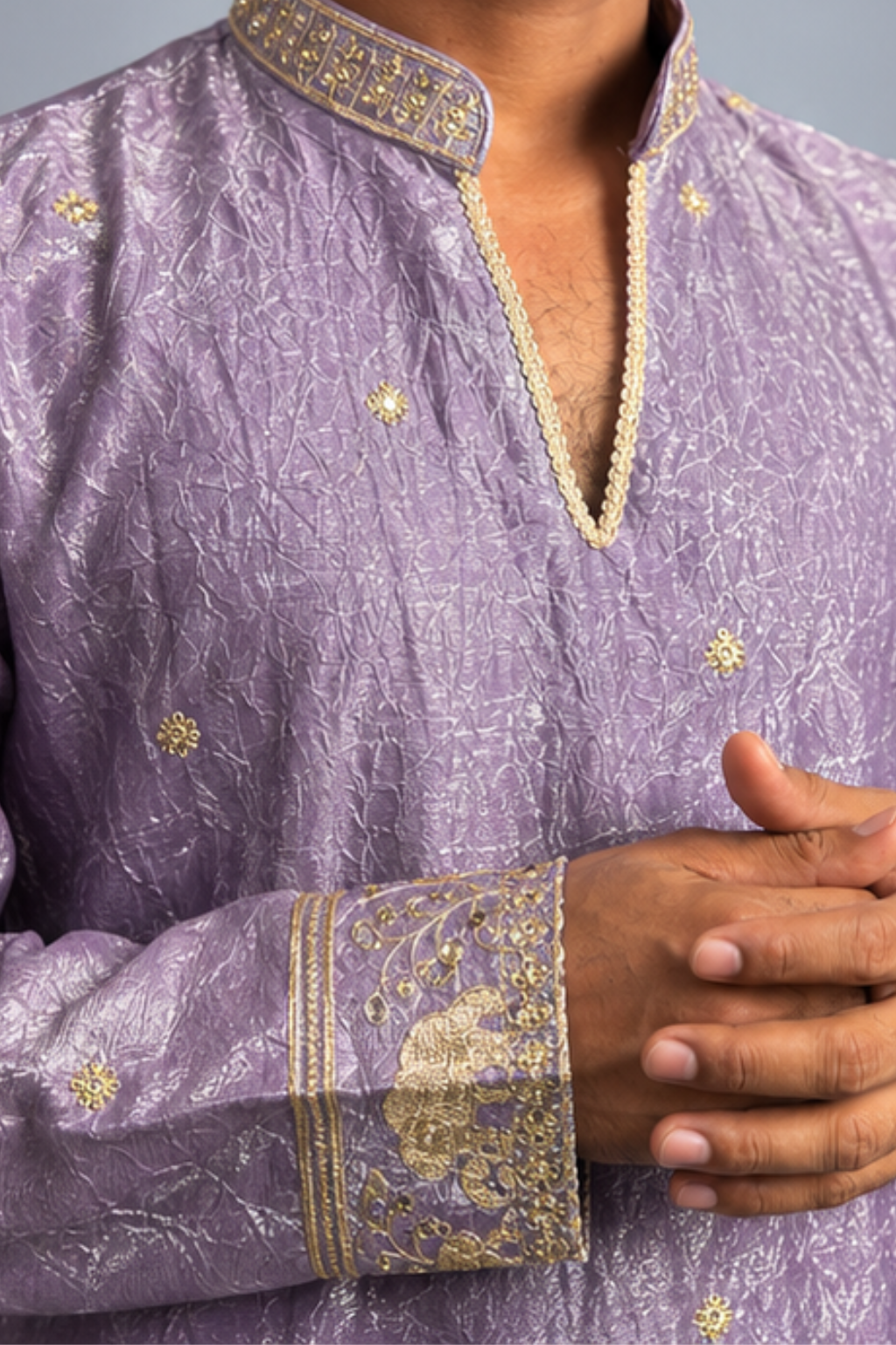 Klassic NX Crushed Violet Kurta - D60
