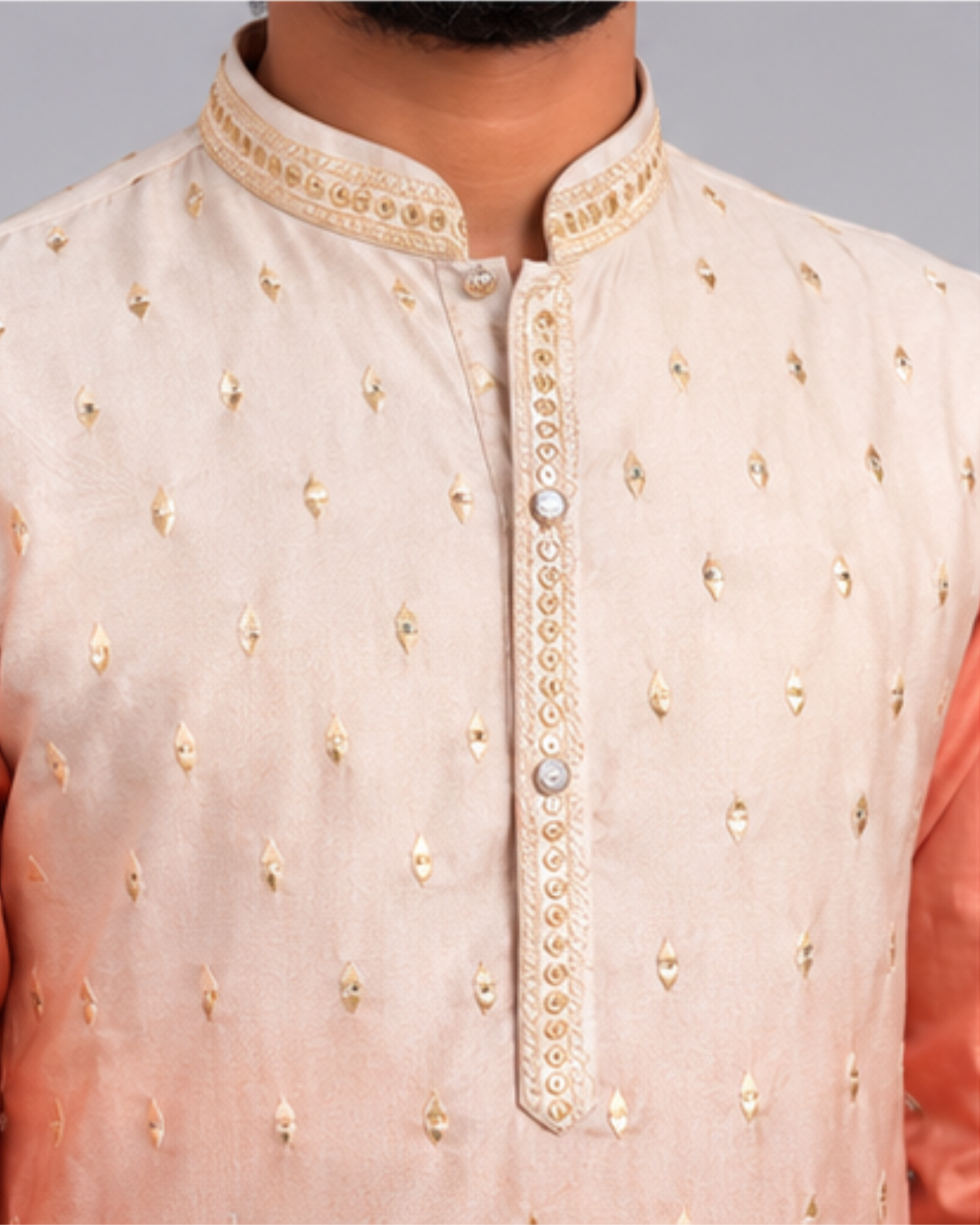 Klassic NX Orange Kurta - D37