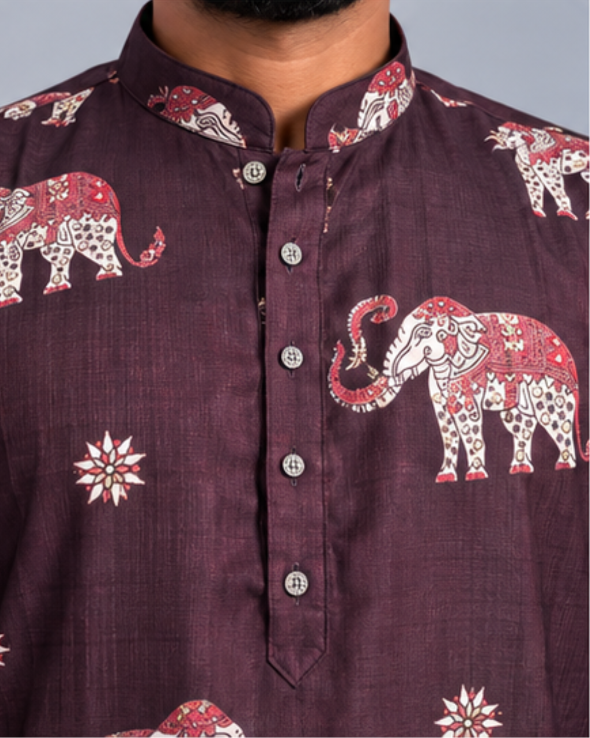 Klassic NX Wine Kurta - D48