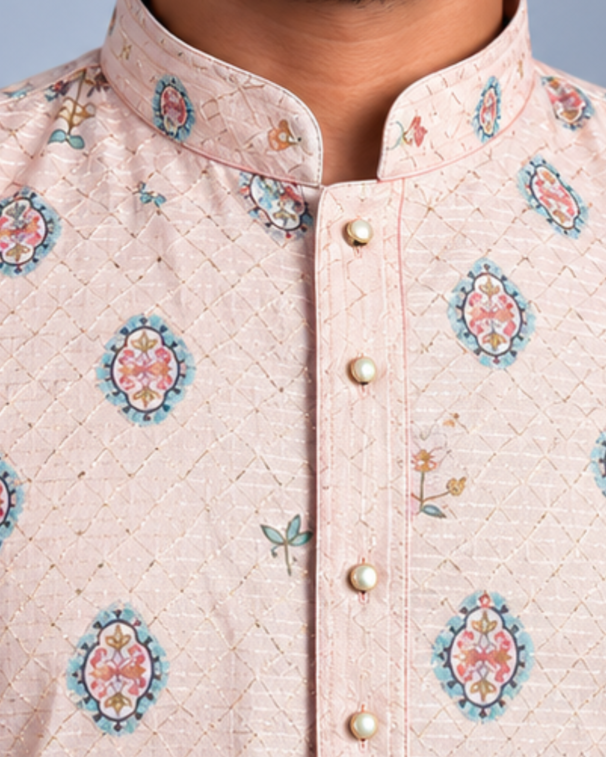 Klassic NX Baby Pink Kurta - D59
