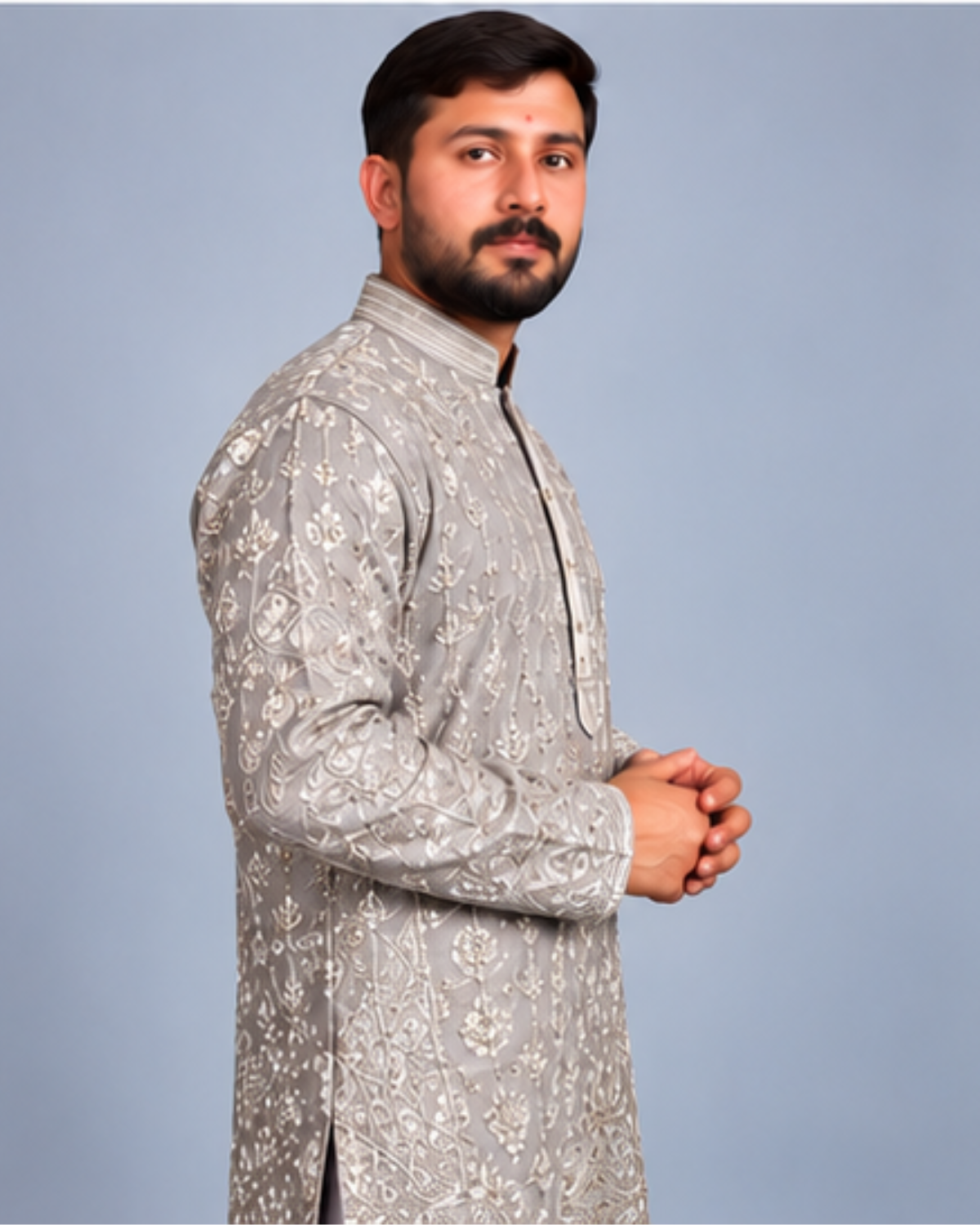 Klassic NX Grey Kurta - D56