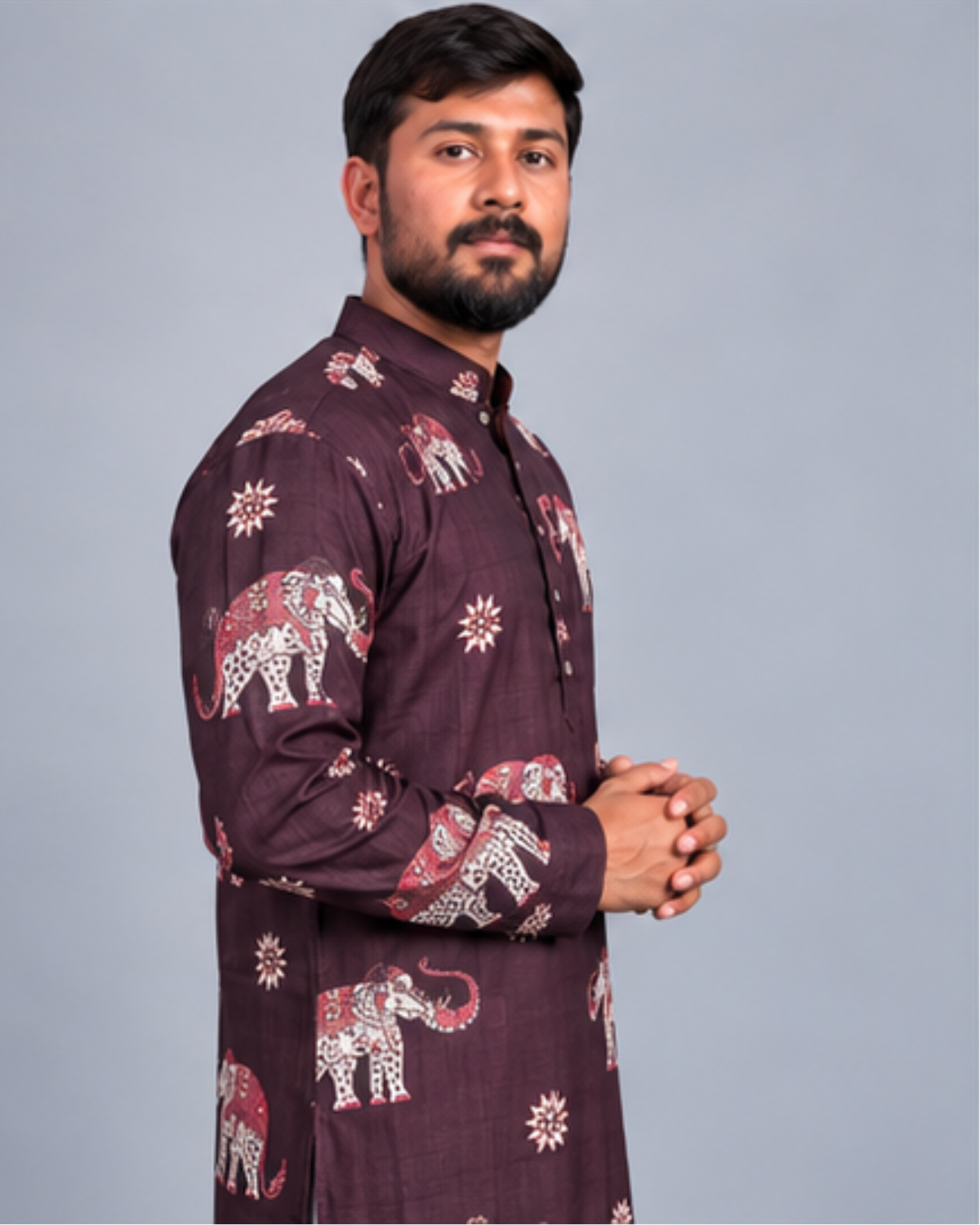 Klassic NX Wine Kurta - D48