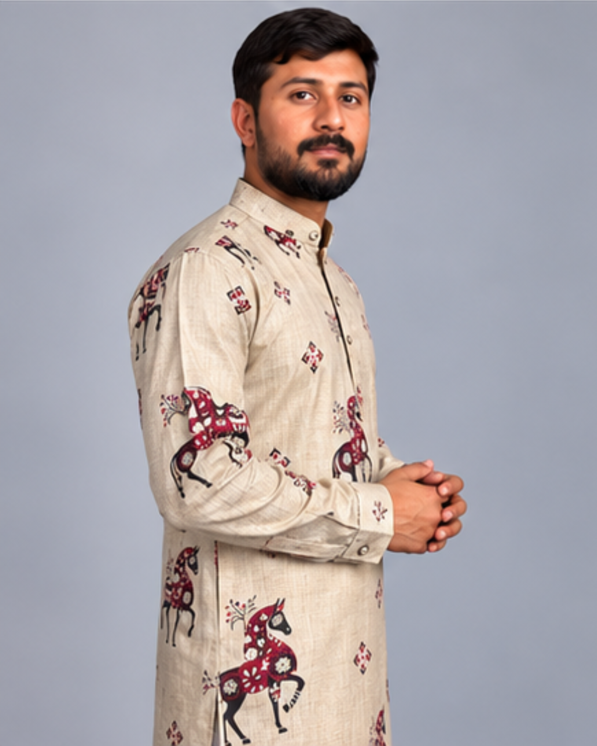 Klassic NX Ivory Kurta - D47