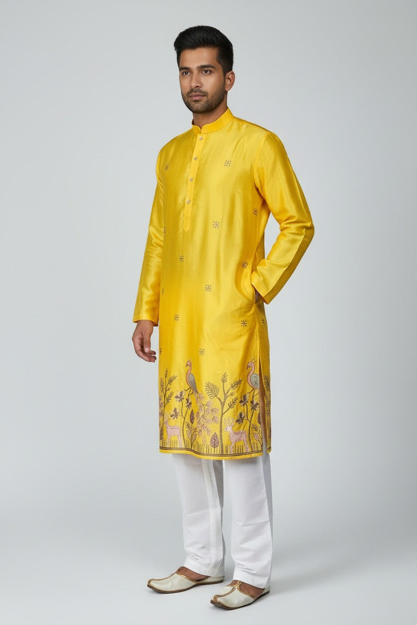 Klassic NX Yellow Kurta - D16