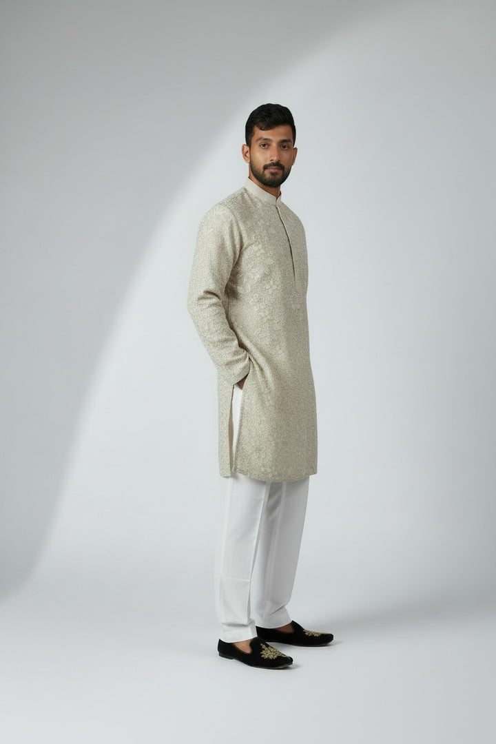 Klassic NX Cream Kurta - D18
