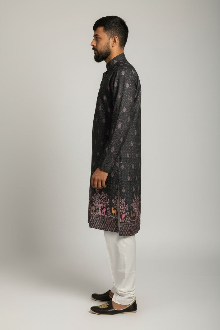 Klassic NX Dark Grey Kurta - D24
