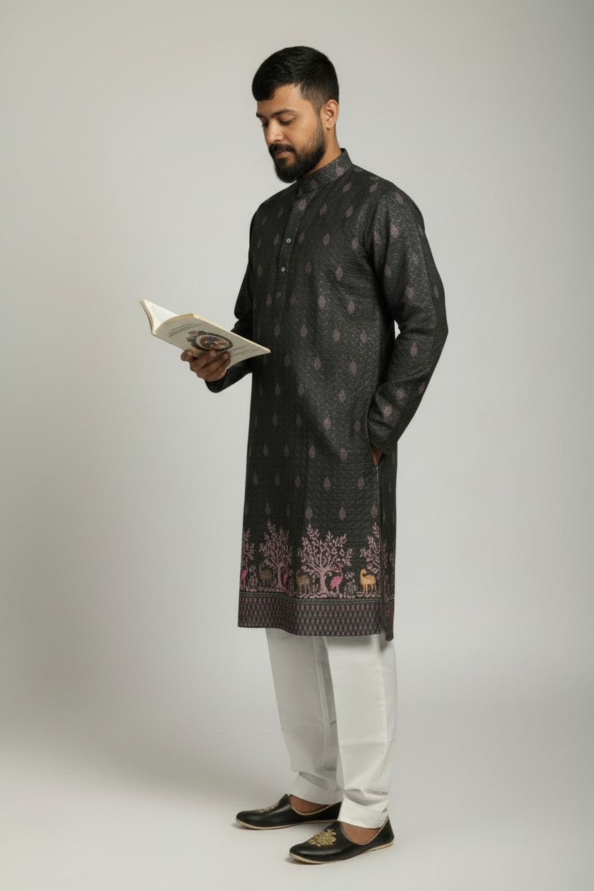Klassic NX Dark Grey Kurta - D24