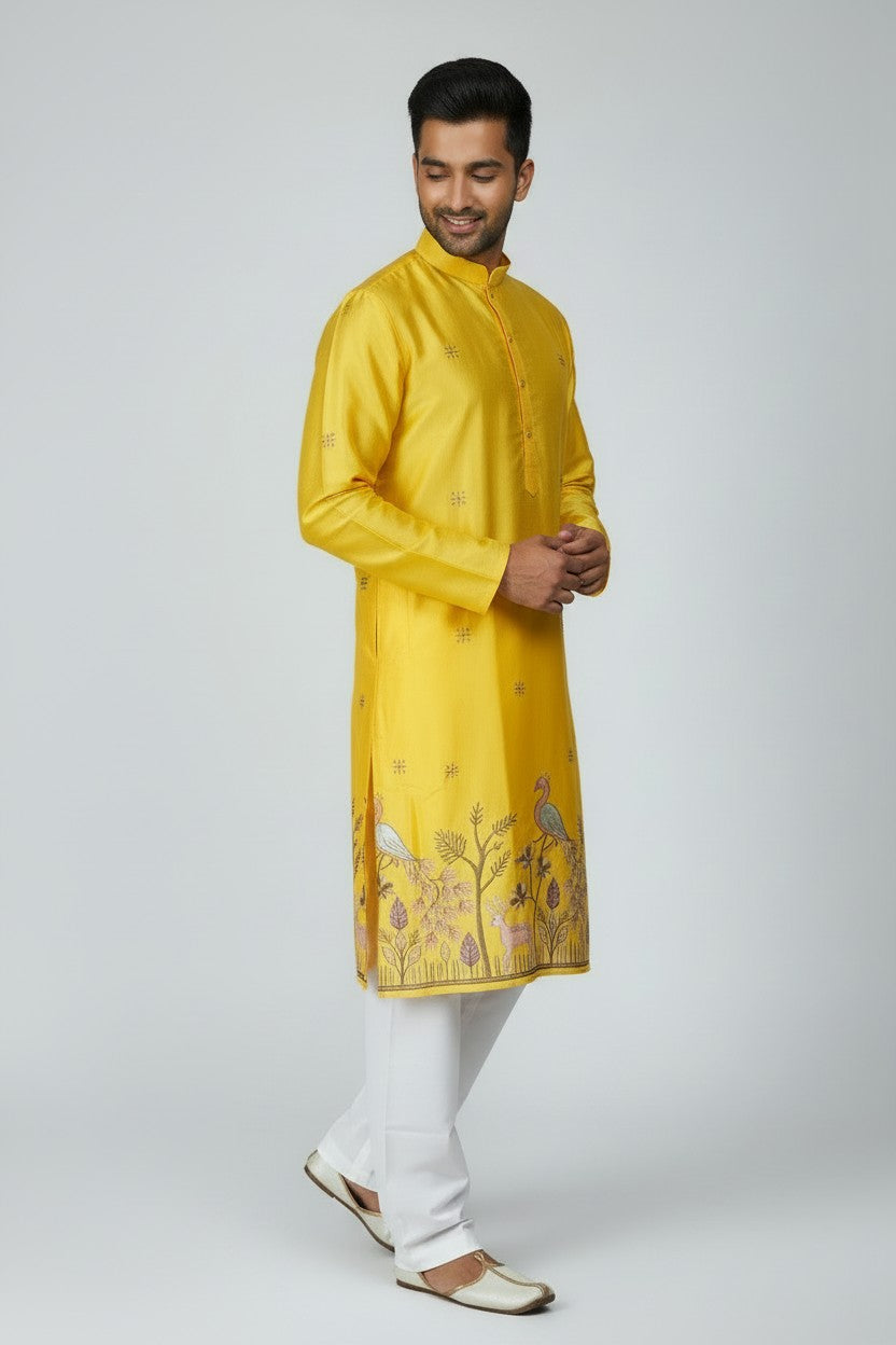 Klassic NX Yellow Kurta - D16