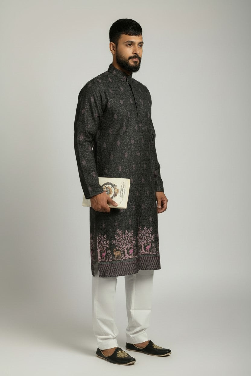 Klassic NX Dark Grey Kurta - D24
