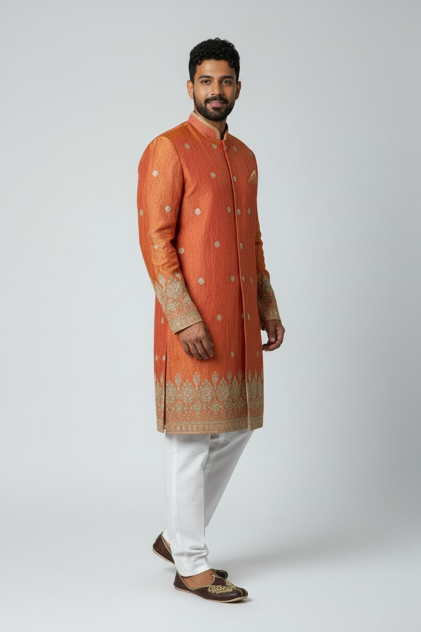 Klassic NX Orange Kurta - D4