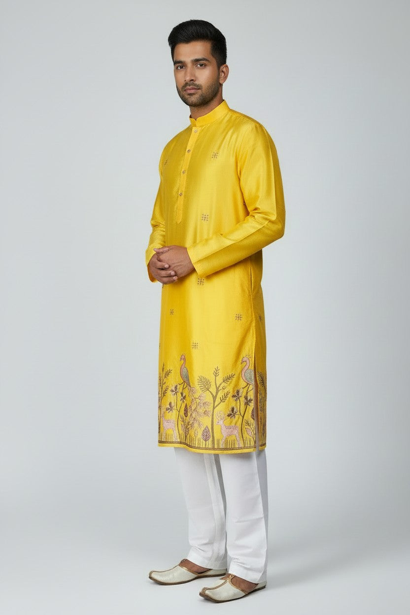 Klassic NX Yellow Kurta - D16