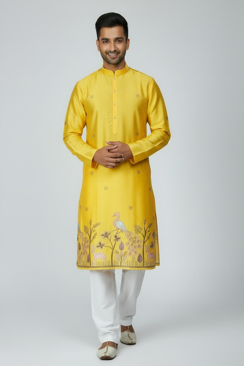 Klassic NX Yellow Kurta - D16