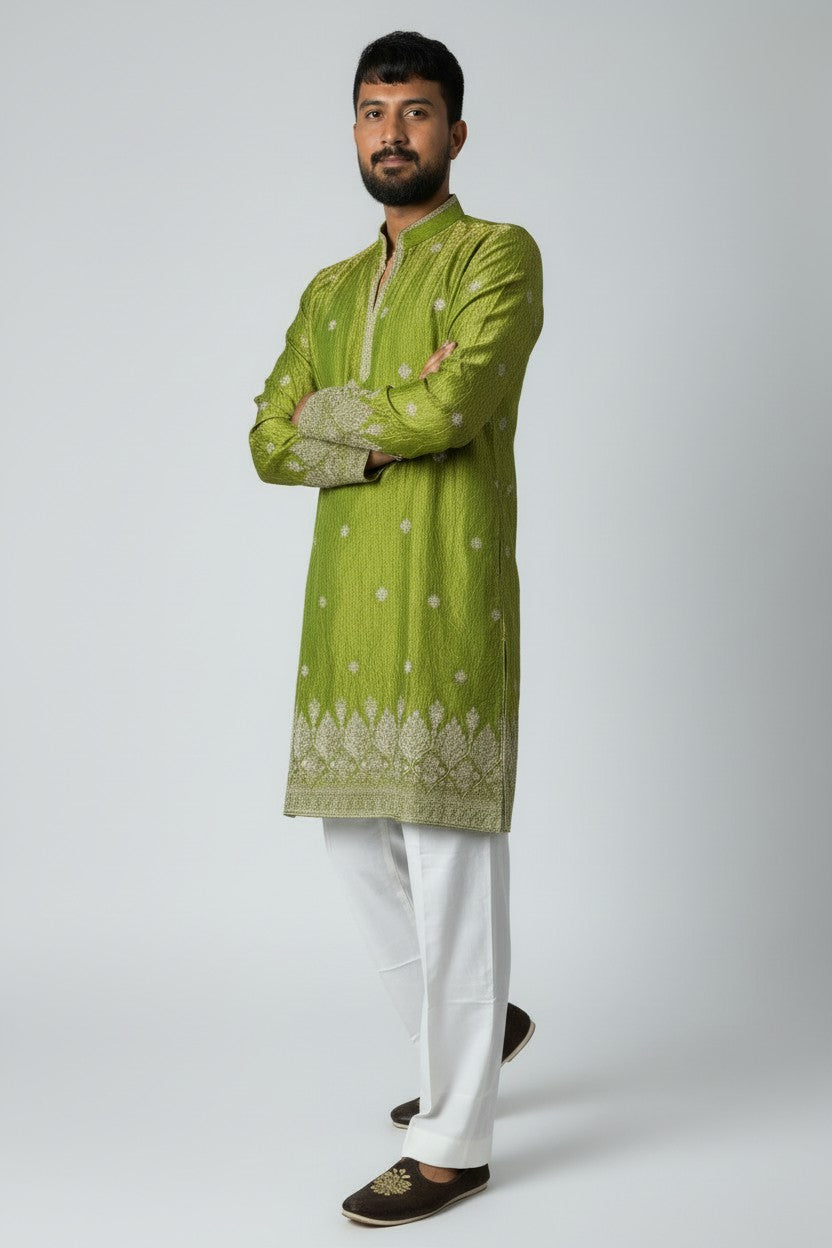 Klassic NX Green Kurta - D22