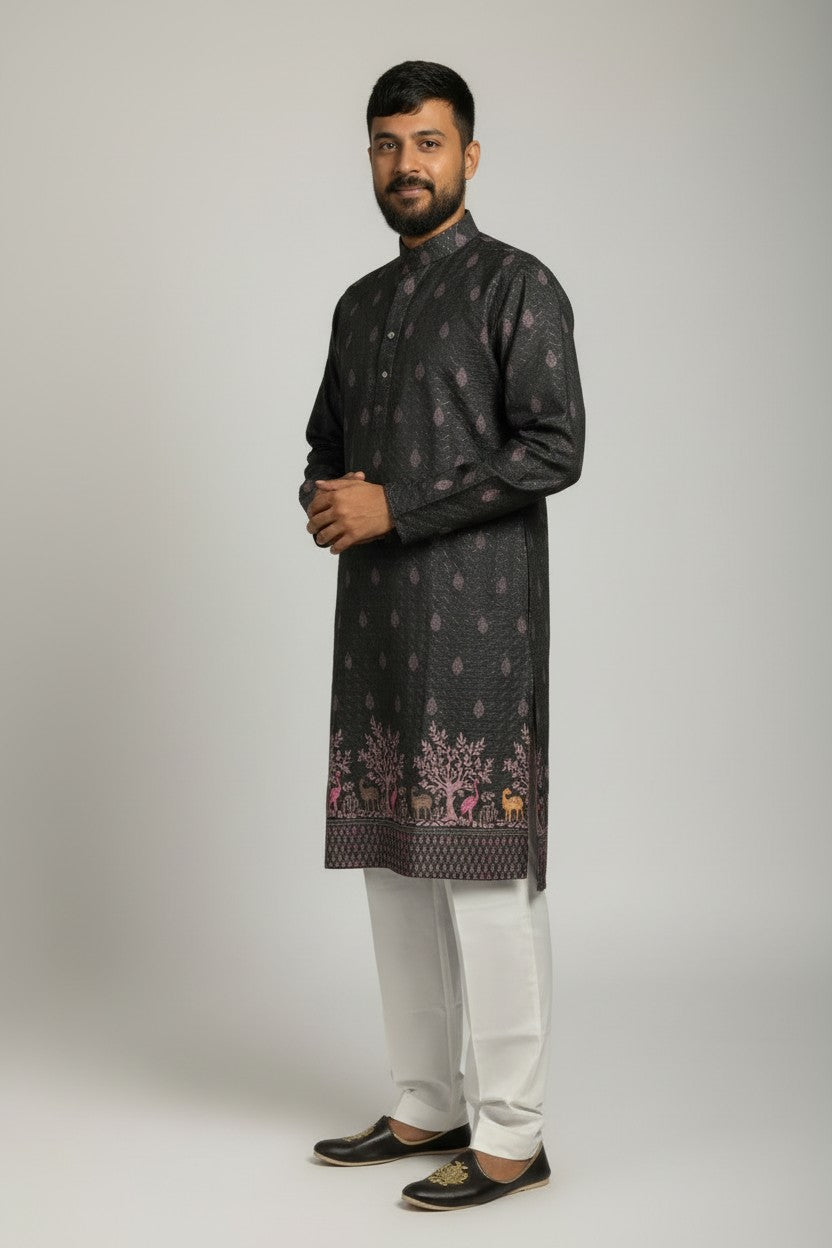 Klassic NX Dark Grey Kurta - D24