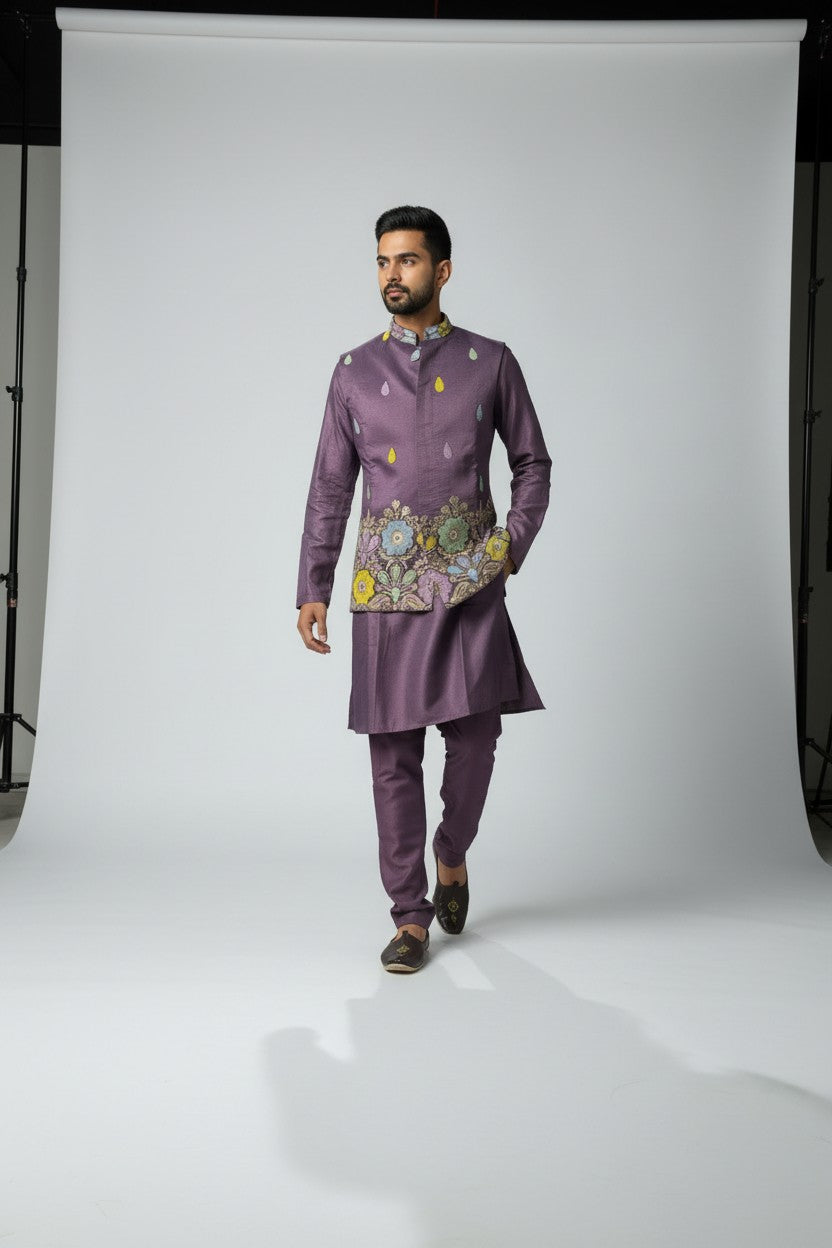 Klassic NX Purple Kurta Set - D28