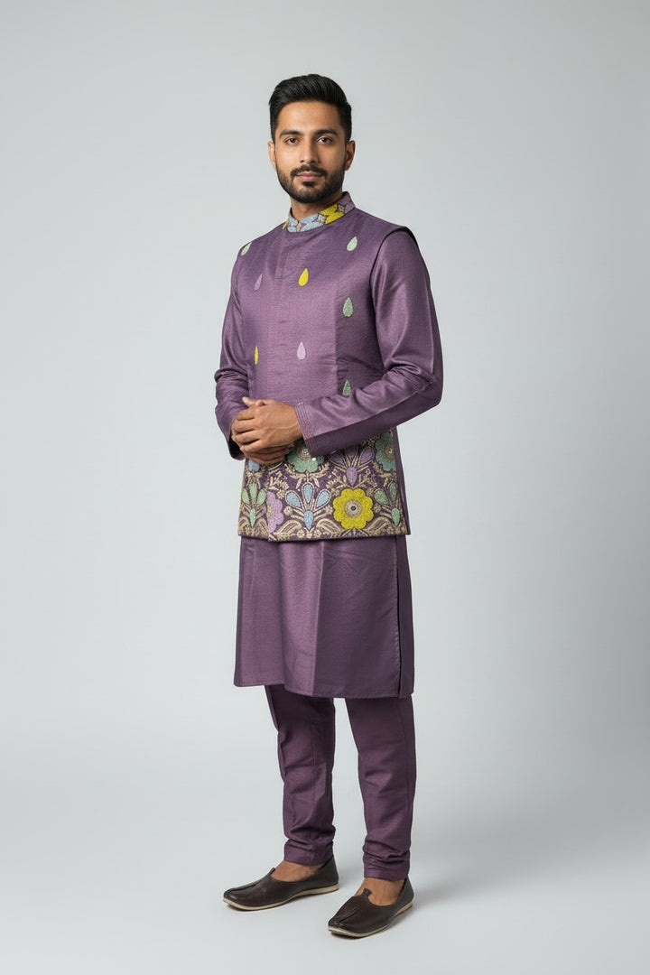 Klassic NX Purple Kurta Set - D28