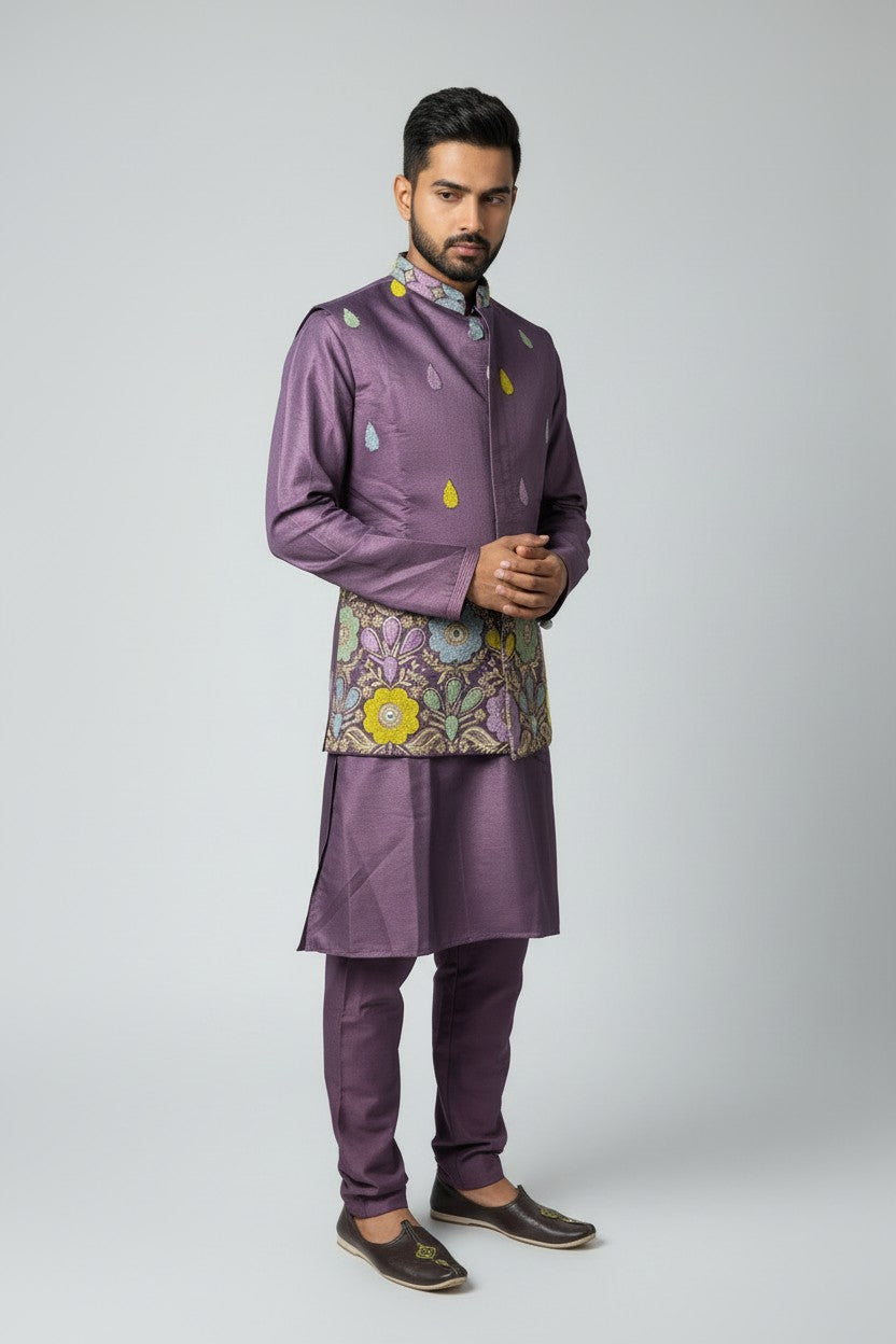 Klassic NX Purple Kurta Set - D28