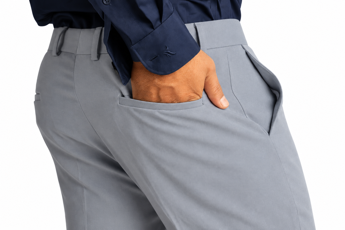 KLASSIC BTCT Men's Pants - Light Grey - Design 18