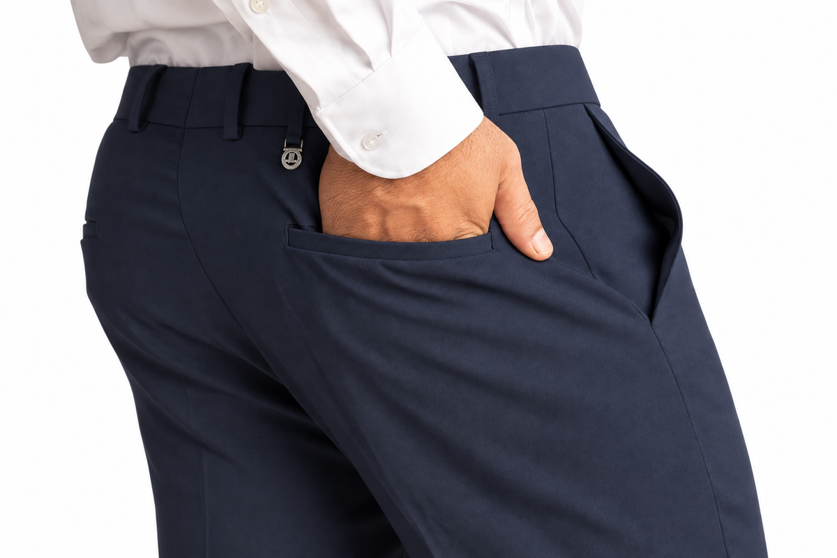 KLASSIC BTCT Men's Pants - Navy Blue - Design 12
