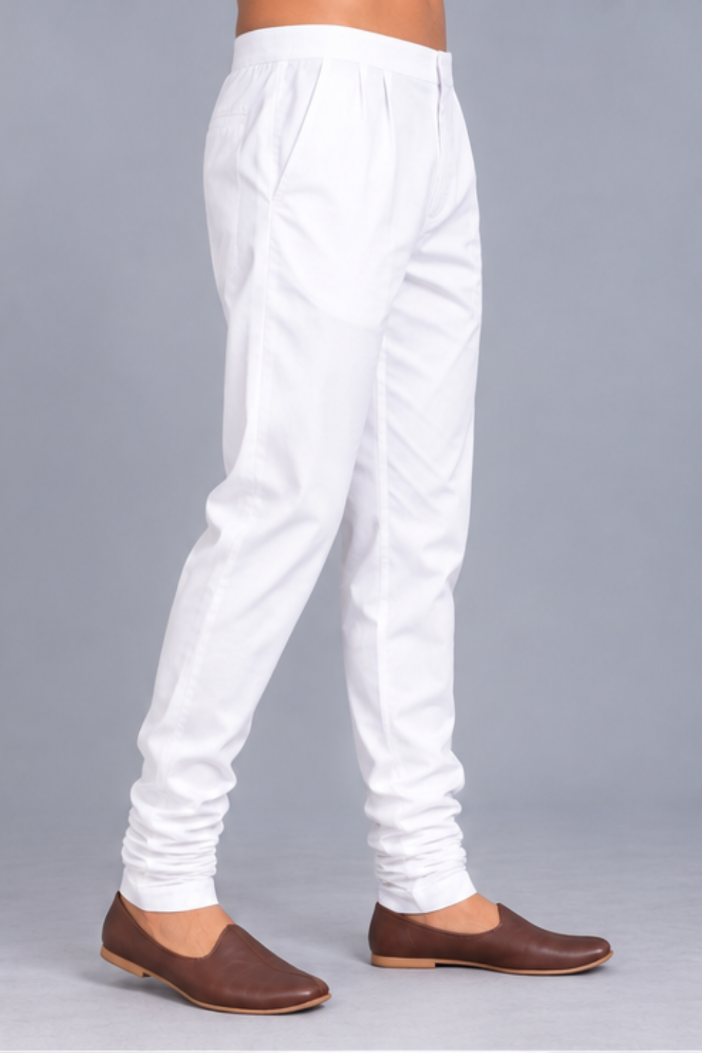 White Chudidar Pyjama