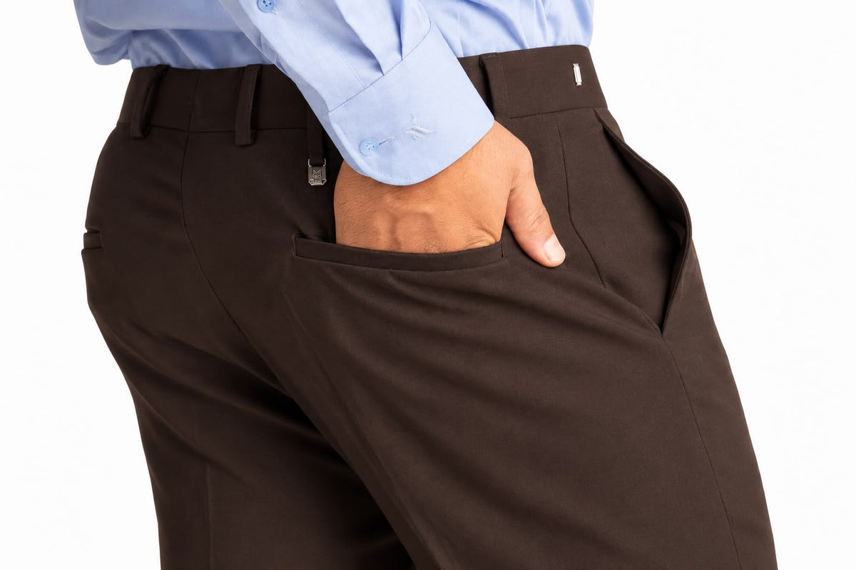 KLASSIC BTCT Men's Pants - Brown - Design 17